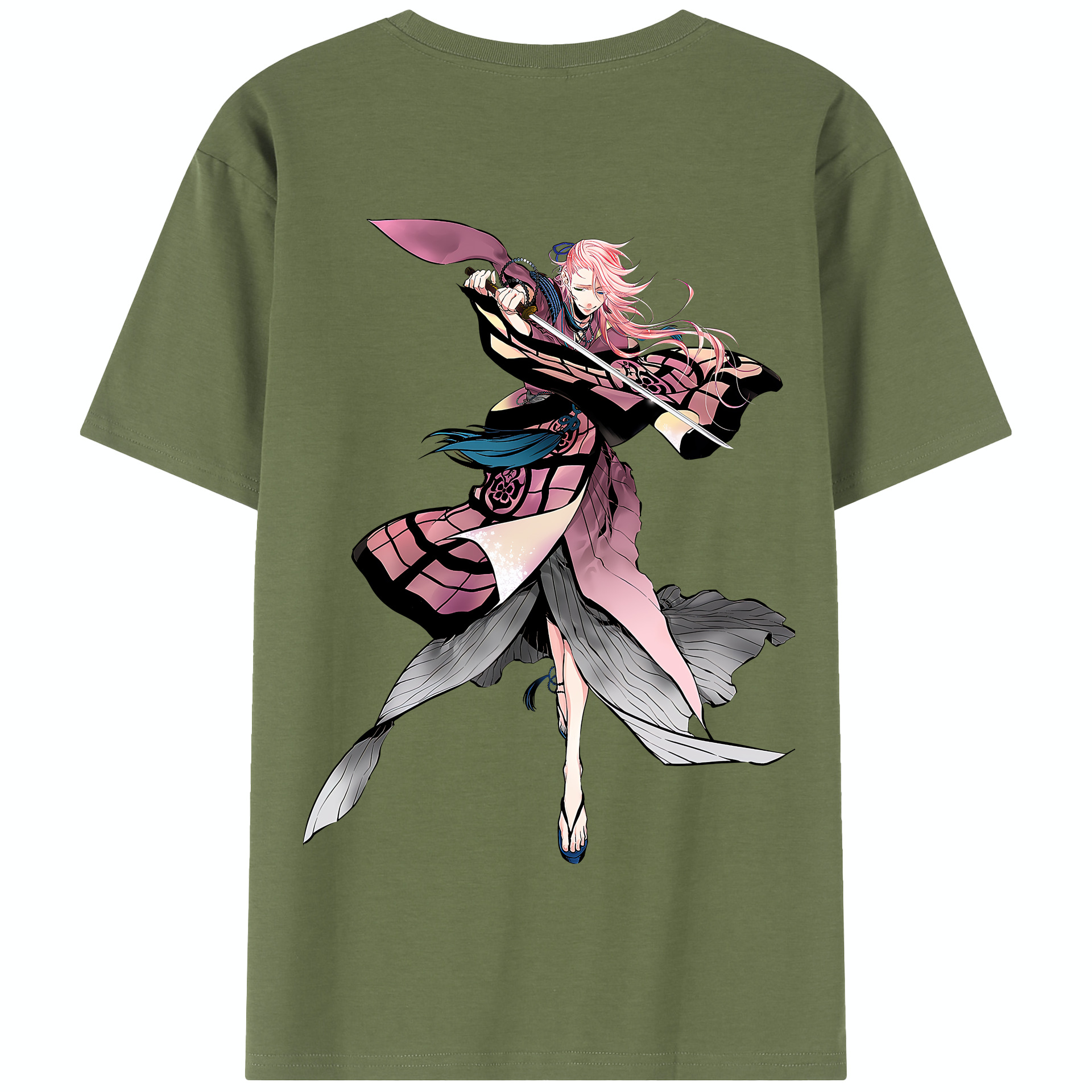 （画像用） 刀剣乱舞 Touken Ranbu 綿100％半袖Tシャツ（背面プリント）